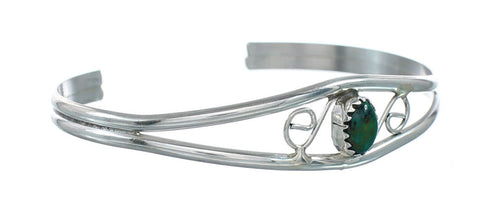Native American Malachite Sterling Silver Cuff Bracelet NN20122